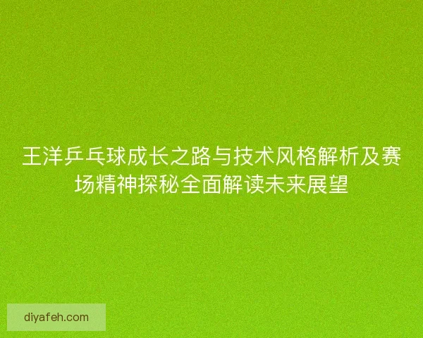 王洋乒乓球成长之路与技术风格解析及赛场精神探秘全面解读未来展望